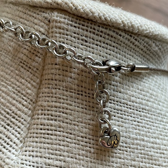 Brighton DECO Collection Swarovski Solitaire Hexagon Reversible pendant NWOT - Picture 8 of 12